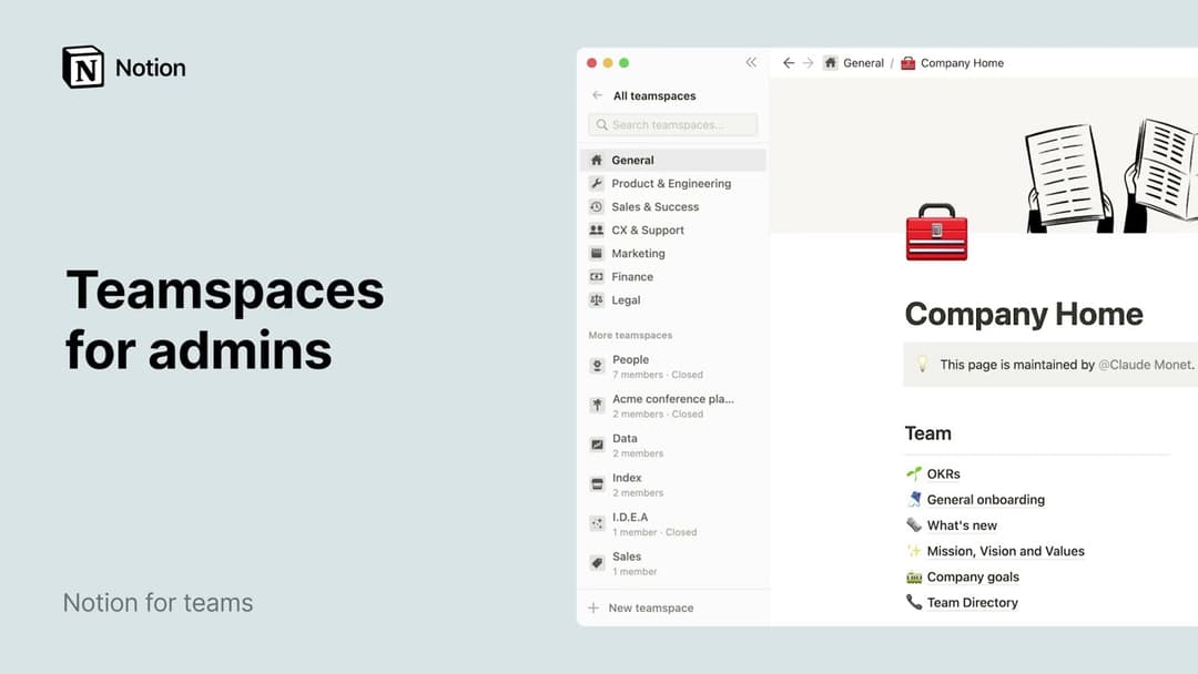 Teamspaces: Einführung