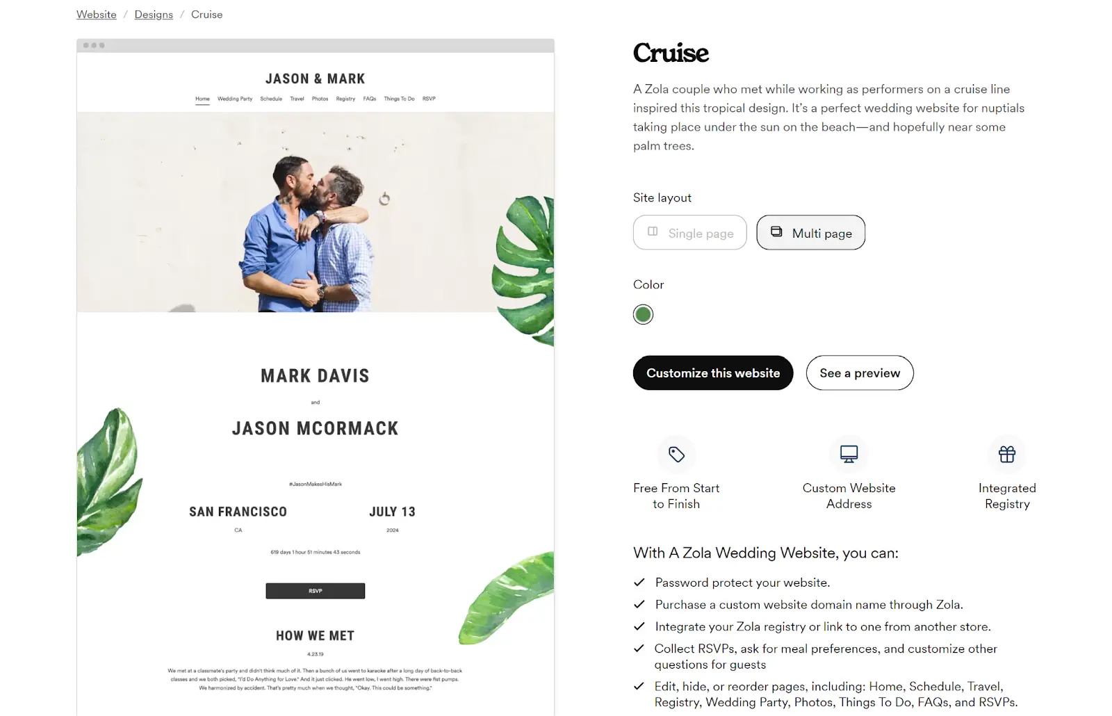 Zola template Cruise