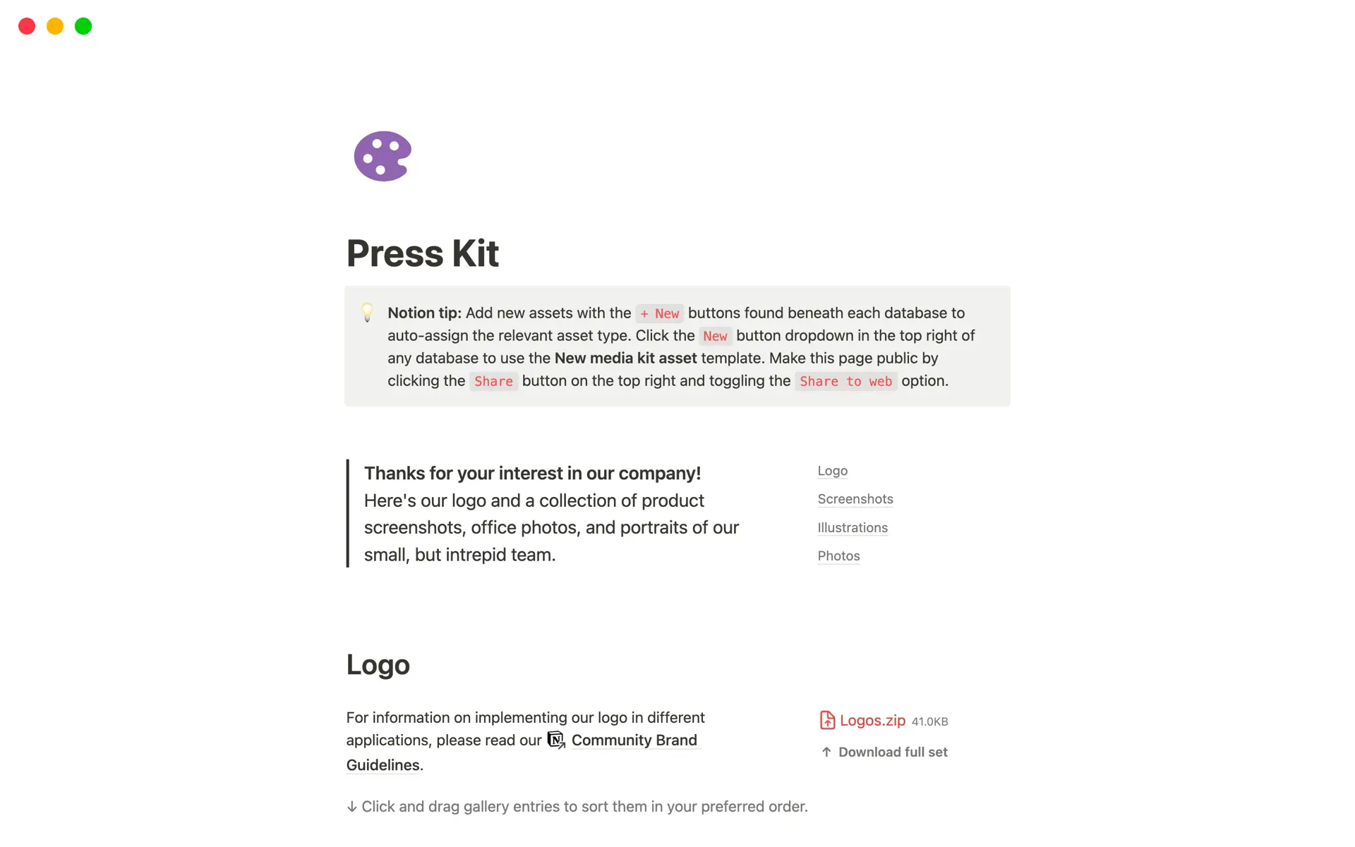 Image for top-6-public-relations-kit-templates-in-notion